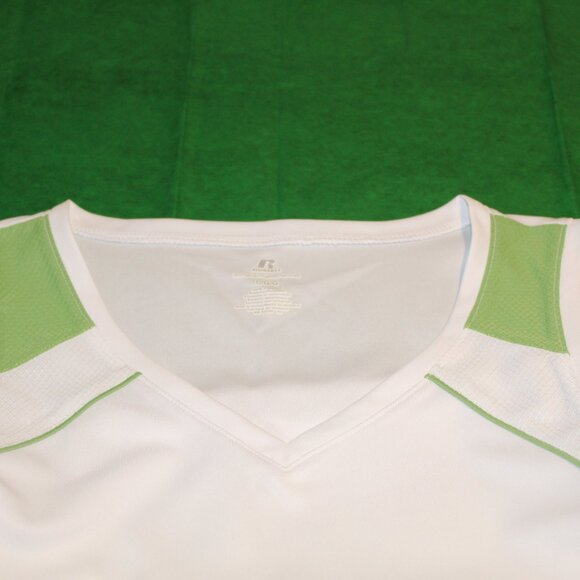 Russell Athletic Stretch-Power Vintage early 2000s BNWT green and white tank L - Picture 5 of 7